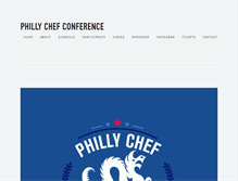 Tablet Screenshot of phillychefconference.com